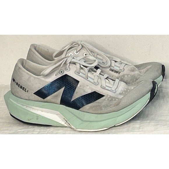 New Balance FuelCell SuperComp Rebel V4 Shoes Mens Size 9 White Mint Running main image 6